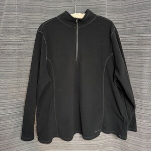 Eddie Bauer Black Half Zip Fleece Size 3X